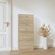 vidaXL Ντουλάπι παπουτσιών σε βελανιδιά, 59x17x150 cm, σύνθετο υλικό ξύλου