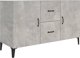 vidaXL Komoda, γκρι σκυροδέματος, 100x36x60 cm, με MDF