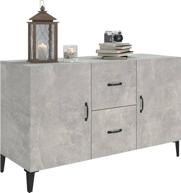 vidaXL Komoda, γκρι σκυροδέματος, 100x36x60 cm, με MDF