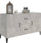 vidaXL Komoda, γκρι σκυροδέματος, 100x36x60 cm, με MDF