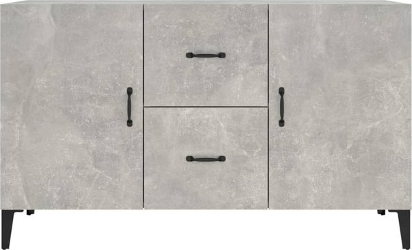 vidaXL Komoda, γκρι σκυροδέματος, 100x36x60 cm, με MDF