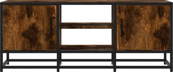 vidaXL Έπιπλο για τηλεόραση, καπνιστό δρυς, 100x35x41 εκ