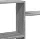 vidaXL ράφι τοίχου σε γκρι απόχρωση δρυός Sonoma 159x18x65 cm