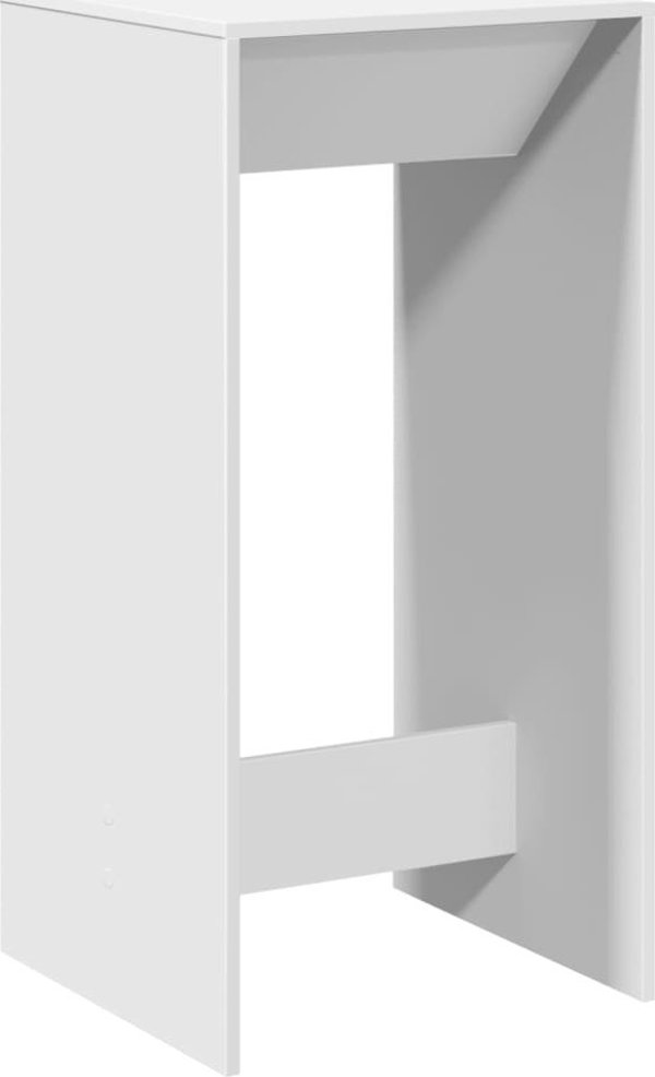 vidaXL Μπαρ τραπέζι, άσπρο, 51x50x103,5 εκ, από σύνθετο ξύλο
