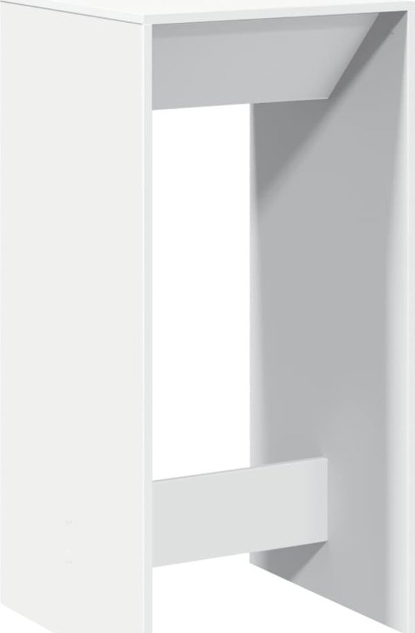 vidaXL Μπαρ τραπέζι, άσπρο, 51x50x103,5 εκ, από σύνθετο ξύλο