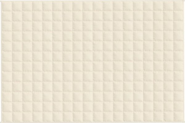 vidaXL Βάρος πάπλωμα, κρεμ, 122x183 εκ., 5 κιλά, υφασμάτινο