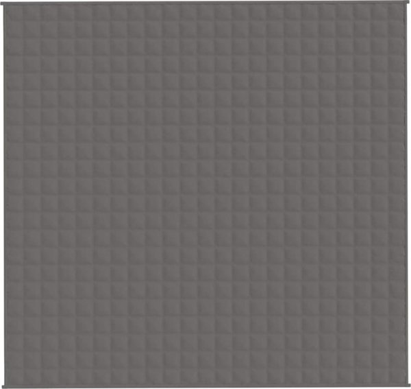 vidaXL Βάρος πάπλωμα, γκρι, 220x235 εκ., 15 κιλά, υφασμάτινο