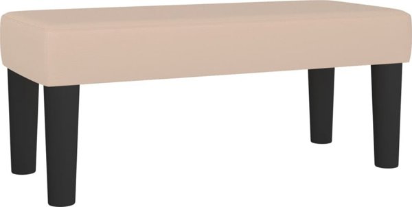 Κρεβάτι κοντινενταλ με στρώμα vidaXL 80x200 cm cappuccino οικοδερμάτινο