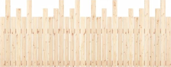 vidaXL Στόφα Κεφαλής Κρεβατιού, 204x3x80 cm, Μασίφ Πεύκο