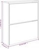 vidaXL vidaXL Szafka na buty, lustro i 2 szuflady, szary beton, 63x17x67 cm