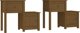 vidaXL Szafki nocne, 2 τεμ, χρώμα μέλι καφέ, 79,5x38x65,5 εκ., κατασκευή από ξύλο πεύκου