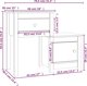 vidaXL Szafki nocne, 2 τεμ, χρώμα μέλι καφέ, 79,5x38x65,5 εκ., κατασκευή από ξύλο πεύκου