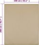vidaXL Σεντόνια, 2 τεμ., taupe, 140x200 cm, τζέρσεϊ βαμβακερά