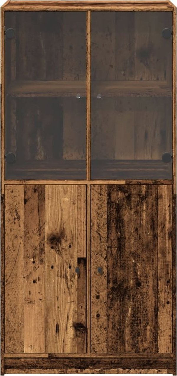vidaXL vidaXL Szafka z drzwiczkami, stare drewno, 68x37x142 cm