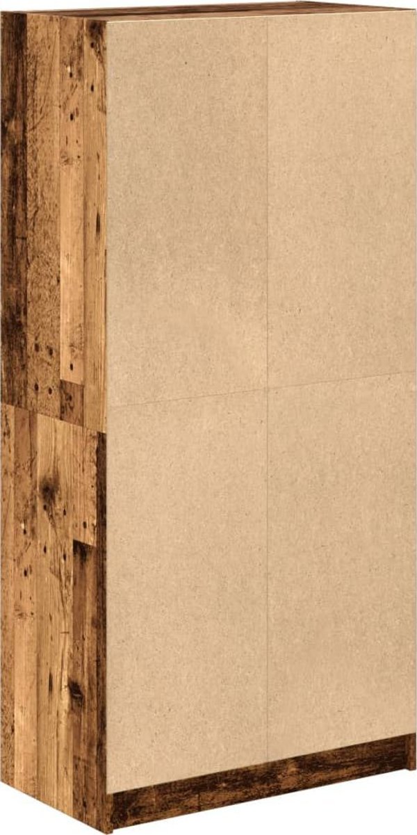vidaXL vidaXL Szafka z drzwiczkami, stare drewno, 68x37x142 cm