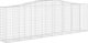 vidaXL Καμπύλος Γκαμπιόν Κουτί 400x50x120/140 εκ., Γαλβανισμένο Σίδερο