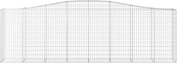 vidaXL Καμπύλος Γκαμπιόν Κουτί 400x50x120/140 εκ., Γαλβανισμένο Σίδερο