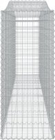vidaXL Καμπύλος Γκαμπιόν Κουτί 400x50x120/140 εκ., Γαλβανισμένο Σίδερο