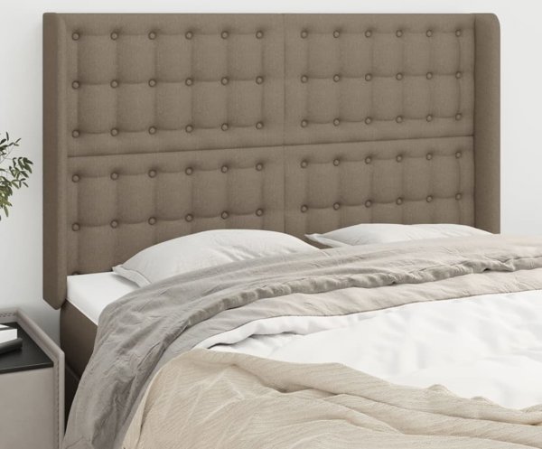 vidaXL Προσκέφαλο uszak, taupe, 147x16x118/128 cm, ύφασμα