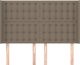 vidaXL Προσκέφαλο uszak, taupe, 147x16x118/128 cm, ύφασμα