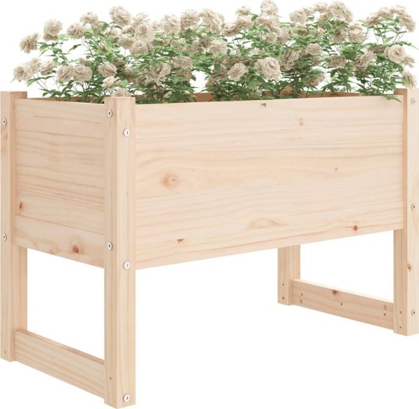 vidaXL Donica, 78x40x52 cm, lite drewno sosnowe
