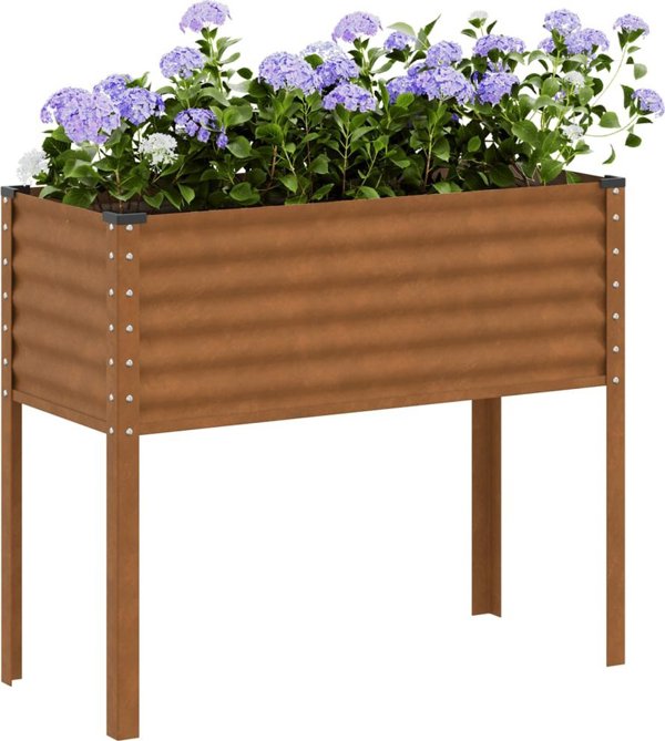vidaXL vidaXL Donica ogrodowa, 100x41x90 cm, stal kortenowska