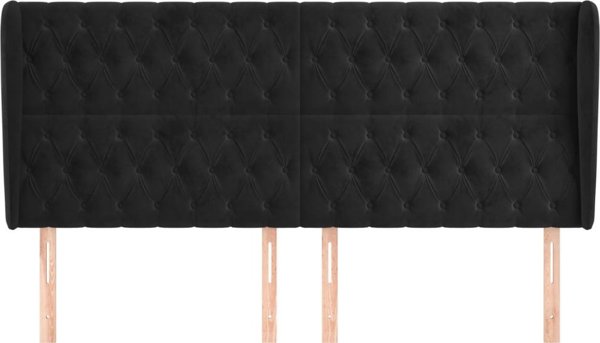 vidaXL Zaglowek uszak, mavro, 203x23x118/128 cm, aksamit