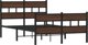 vidaXL Κρεβάτι με κεφαλάρι και πενά 120x200 cm χωρίς στρώμα