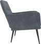 vidaXL vidaXL Fotel, ciemnoszary, 62x79x79 cm, obity aksamitem