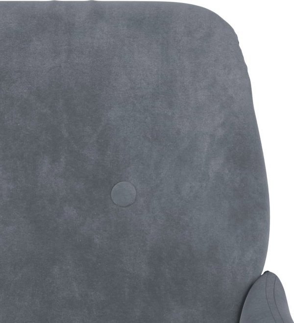 vidaXL vidaXL Fotel, ciemnoszary, 62x79x79 cm, obity aksamitem