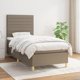 vidaXL Kontinentalno krebati me mattress, taupe, 90x190 cm