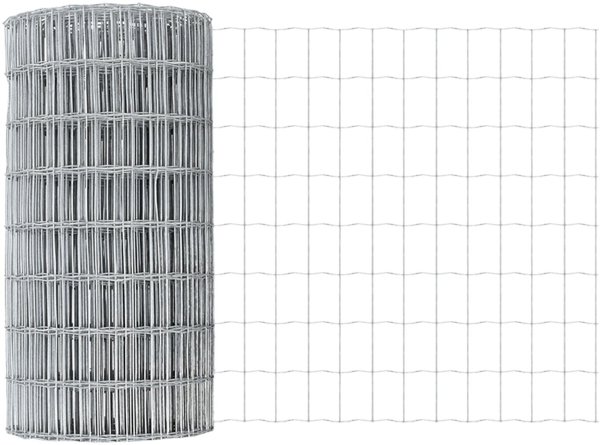 vidaXL Φράχτης Euro 0,8x10 μ. από Γαλβανισμένο Χάλυβα με 7 Κολώνες