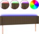 vidaXL Zaglowek do lozkou me LED, skouro mpranzi, 163x16x78/88 cm, yfasma