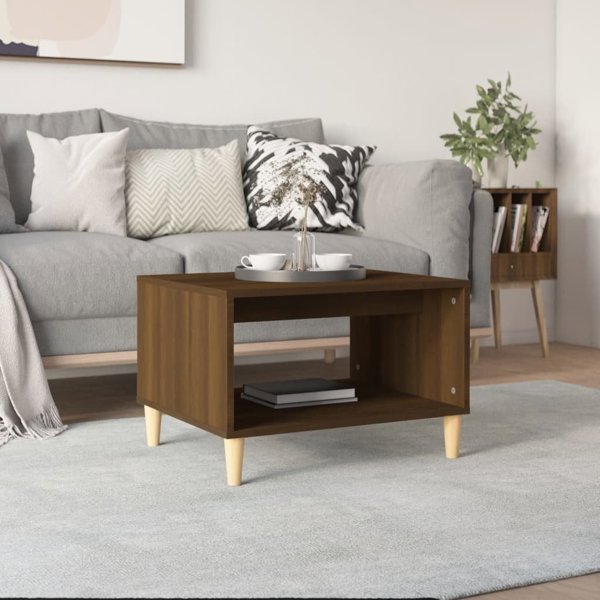vidaXL Stoliki kawowe brazowy dab 60x40x50cm material drewnopochodny