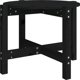 vidaXL vidaXL Stolik kawowy, czarny,  62,5x45 cm, lite drewno sosnowe