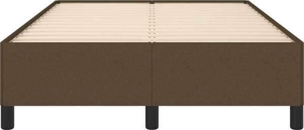 vidaXL Καρέκλα κρεβατιού, σκούρο καφέ, 120 x 200 εκ, επενδυμένη με ύφασμα