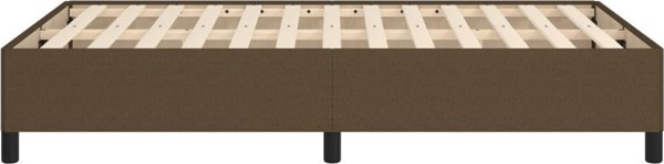 vidaXL Καρέκλα κρεβατιού, σκούρο καφέ, 120 x 200 εκ, επενδυμένη με ύφασμα