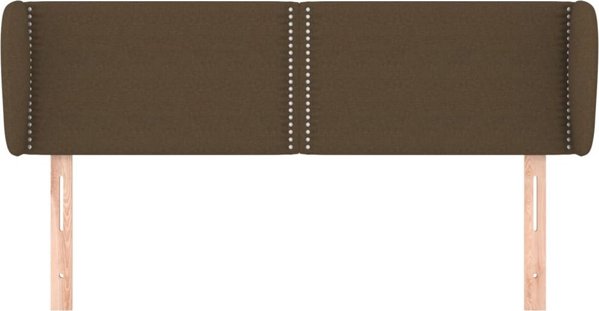 Κεφαλάρι uszak vidaXL, σκούρο καφέ, 147x23x78/88 cm, ύφασμα