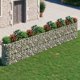 vidaXL Υψωμένο Λουλούδι Gabion, γαλβανισμένο σίδερο, 540x50x100 cm