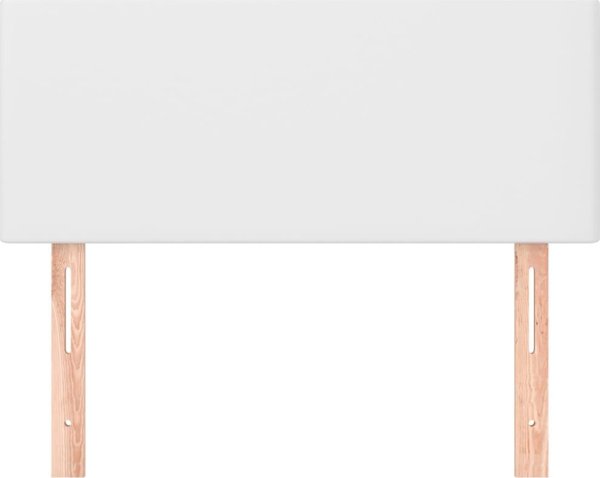 vidaXL Κεφαλάρι κρεβατιού uszak, λευκό, 100x5x78/88 cm, συνθετικό δέρμα