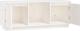 vidaXL Szafka pod TV, biala, 110,5x35x44 cm, lite drewno sosnowe