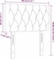 vidaXL Επικεφαλάρι κρεβατιού με LED, Ανοιχτό γκρι, 80x7x78/88 cm, Υφασμα