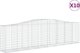 vidaXL Kosze gabionowe, 10 τεμ, 400x50x100/120 εκ, γαλβανισμένο σίδερο