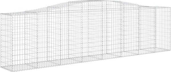 vidaXL Kosze gabionowe, 10 τεμ, 400x50x100/120 εκ, γαλβανισμένο σίδερο