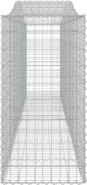 vidaXL Kosze gabionowe, 10 τεμ, 400x50x100/120 εκ, γαλβανισμένο σίδερο