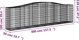 vidaXL Kosze gabionowe, 10 τεμ, 400x50x100/120 εκ, γαλβανισμένο σίδερο