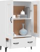 vidaXL Υψηλή ντουλάπα, λευκή, 70x31x115 εκ., ξυλώδες υλικό