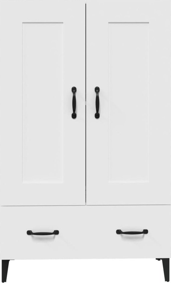 vidaXL Υψηλή ντουλάπα, λευκή, 70x31x115 εκ., ξυλώδες υλικό