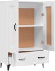 vidaXL Υψηλή ντουλάπα, λευκή, 70x31x115 εκ., ξυλώδες υλικό