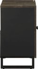 vidaXL ντουλάπι νιπτήρα μαύρο 62x33x58 εκ. μασίφ ξύλο μάνγκο